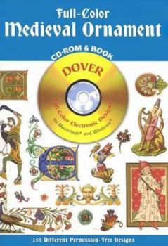 Paperback Full-Color Medieval Ornament CD-ROM and Book