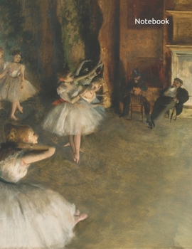 Notebook: Original artwork of Edgar Degas Blank college lined notebook.