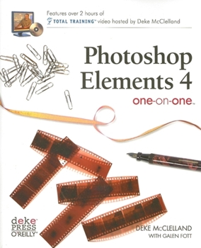 Paperback Photoshop Elements 4 One-On-One [With DVD] Book