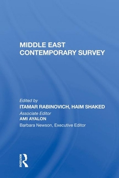Hardcover Middle East Contemporary Survey, Volume XI, 1987 Book