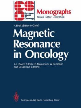 Paperback Magnetic Resonance in Oncology Book