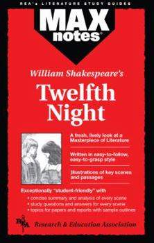 Paperback Twelfth Night (Maxnotes Literature Guides) Book