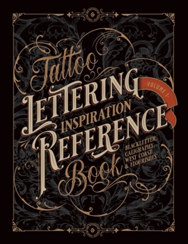 Paperback Tattoo Lettering Inspiration Reference Book