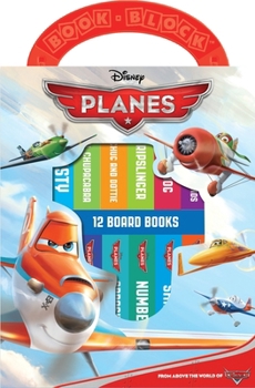Board book Disney Planes 12 Board Books Library with Carry Handle Book