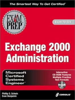 Hardcover MCSE Exchange 2000 Administration Exam Prep [With CDROM] Book