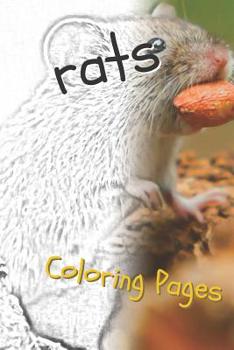 Paperback Rat Coloring Pages: Beautiful Rats Drawings for Kids and for Adults Relaxation Book