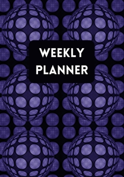 Paperback Weekly Planner: Abstract Pattern Purple Book