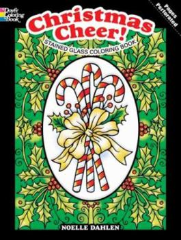 Paperback Christmas Cheer! Stained Glass Coloring Book