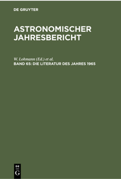 Hardcover Die Literatur Des Jahres 1965 [German] Book
