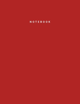 Paperback Notebook: FireBrick Color - Writing Journal - College Ruled Notebook - Lined Notebook - Diary - Notepad - Large Composition Book