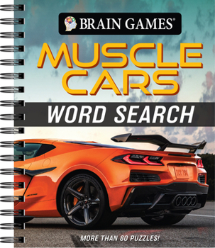 Spiral-bound Brain Games - Muscle Cars Word Search: More Than 80 Puzzles! Book