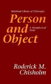 Paperback Person and Object: A Metaphysical Study Book