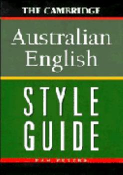 Hardcover The Cambridge Australian English Style Guide Book