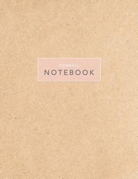 Cornell Notebook: Kraft Paper - 120 White Pages 8.5x11" - Note Taking System