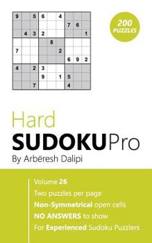 Paperback Hard Sudoku Pro: Book for Experienced Puzzlers (200 puzzles) Vol. 26 Book