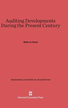 Hardcover Auditing Developments During the Present Century Book