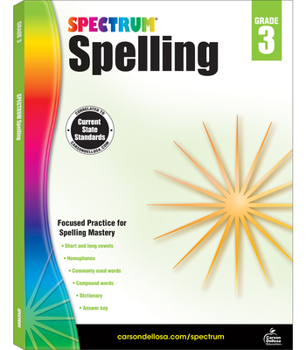 Paperback Spectrum Spelling, Grade 3 Book