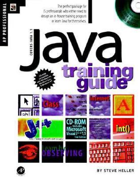 Paperback Java Training Guide [With Over 120 Min. of Interactive Training Movies] Book
