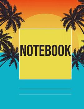 Notebook: Summer Graphic College Ruled 110 pages 8.5 x 11