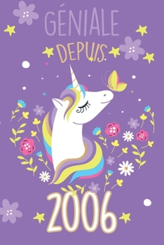 g�niale depuis 1983 avec une belle licorne: Carnet de notes lign� ou un Journal pour les filles, remplir de 110 pages (15 x 23 cm), (couverture souple finition matte, bullet journal, planner, planning