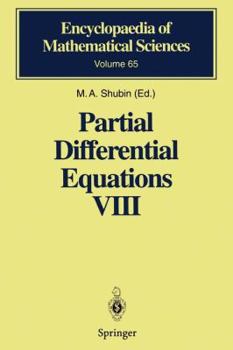 Paperback Partial Differential Equations VIII: Overdetermined Systems Dissipative Singular Schrödinger Operator Index Theory Book