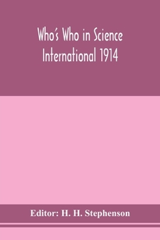 Paperback Who'S Who In Science International 1914 Book