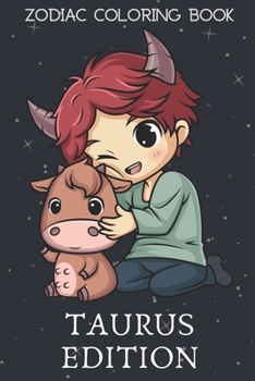 Zodiac Coloring Book Taurus Edition: Black and White Notebook for Drawing Sketching Inspirational and Creative Art Designs. Gift for Boys Girls Born ... Spaced Lined Pages for Fun Daily Diary Use