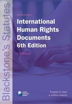 Paperback Blackstone's Statutes on International Human Rights Documents (Blackstone's Statute Book Series) Book