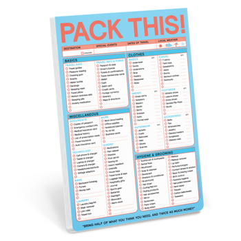 Misc. Pack This Pad (Pastel Version) Book