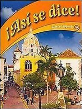 Hardcover ¡así Se Dice! Level 1a, Student Edition [Spanish] Book