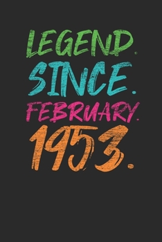 Legend Since February 1953: Birthday Gift or Anniversary Gift Idea - Graph Paper Notebook