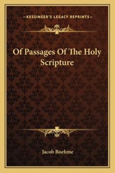 Paperback Of Passages Of The Holy Scripture Book