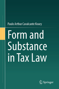 Hardcover Form and Substance in Tax Law Book