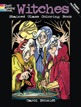 Paperback Witches Stained Glass Coloring Book