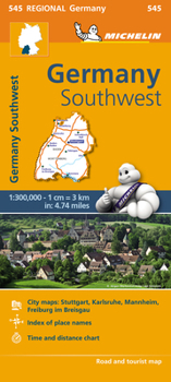 Map Michelin Germany Southwest Map 545 Book