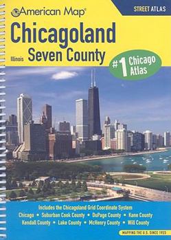 Spiral-bound Chicagoland, Illinois Seven County Street Atlas Book