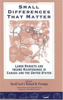 Hardcover Small Differences That Matter: Labor Markets and Income Maintenance in Canada and the United States Book