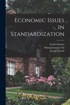 Paperback Economic Issues in Standardization Book