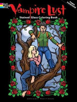 Paperback Vampire Nights Stained Glass Coloring Book (Dover Stained Glass Coloring Book) Book