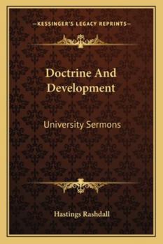 Paperback Doctrine And Development: University Sermons Book