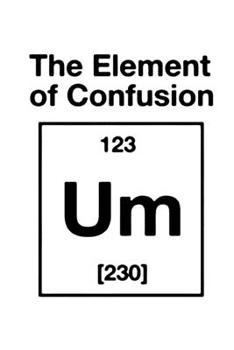 Paperback Notebook: Confusion element periodic table funny gift 120 Pages, 6x9 Inches, Blank Book