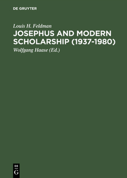 Hardcover Josephus and Modern Scholarship (1937-1980) Book