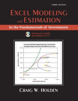 Paperback Excel Modeling and Estimation in the Fundamentals of Investments [With CDROM] Book