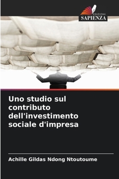 Paperback Uno studio sul contributo dell'investimento sociale d'impresa [Italian] Book