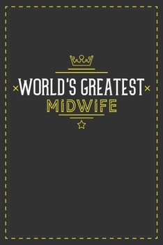 Paperback World's Greatest Midwife: Lined notebook - best gift for Midwife Book