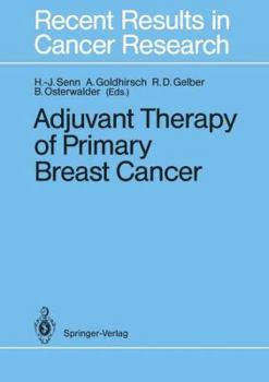 Paperback Adjuvant Therapy of Primary Breast Cancer Book