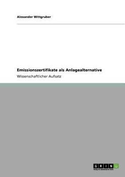 Paperback Emissionszertifikate als Anlagealternative [German] Book