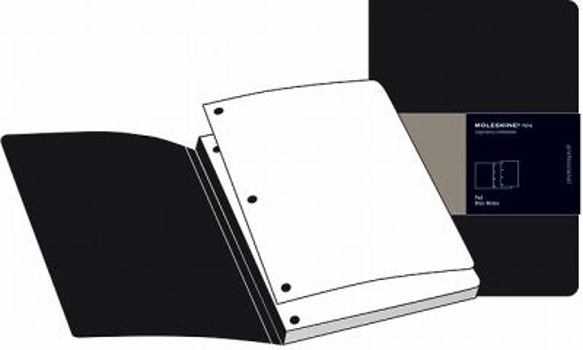 Paperback Moleskine Folio Professional Note Pad, Letter, Plain, Black (8.5 X 11) Book