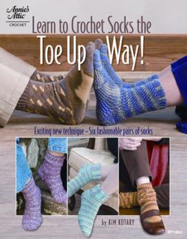 Paperback Annie's Learn to Crochet Socks The Toe Up Way Book