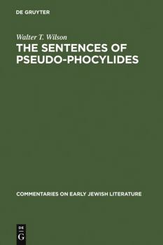 Hardcover The Sentences of Pseudo-Phocylides Book
